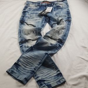 Copper Rivet Stretch Denim Mens